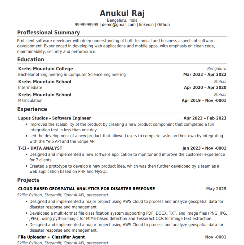 Recommended <br> For Technical Jobs